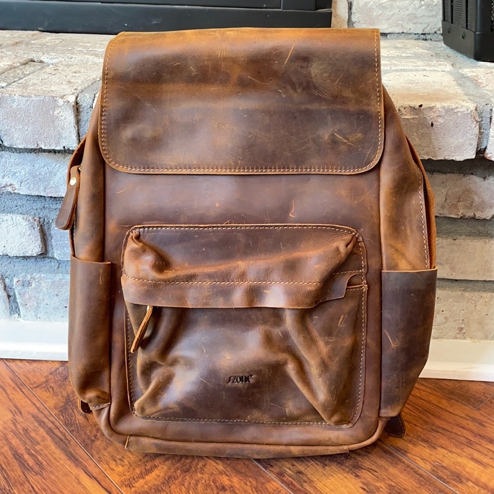 NWT SZone Leather Backpack